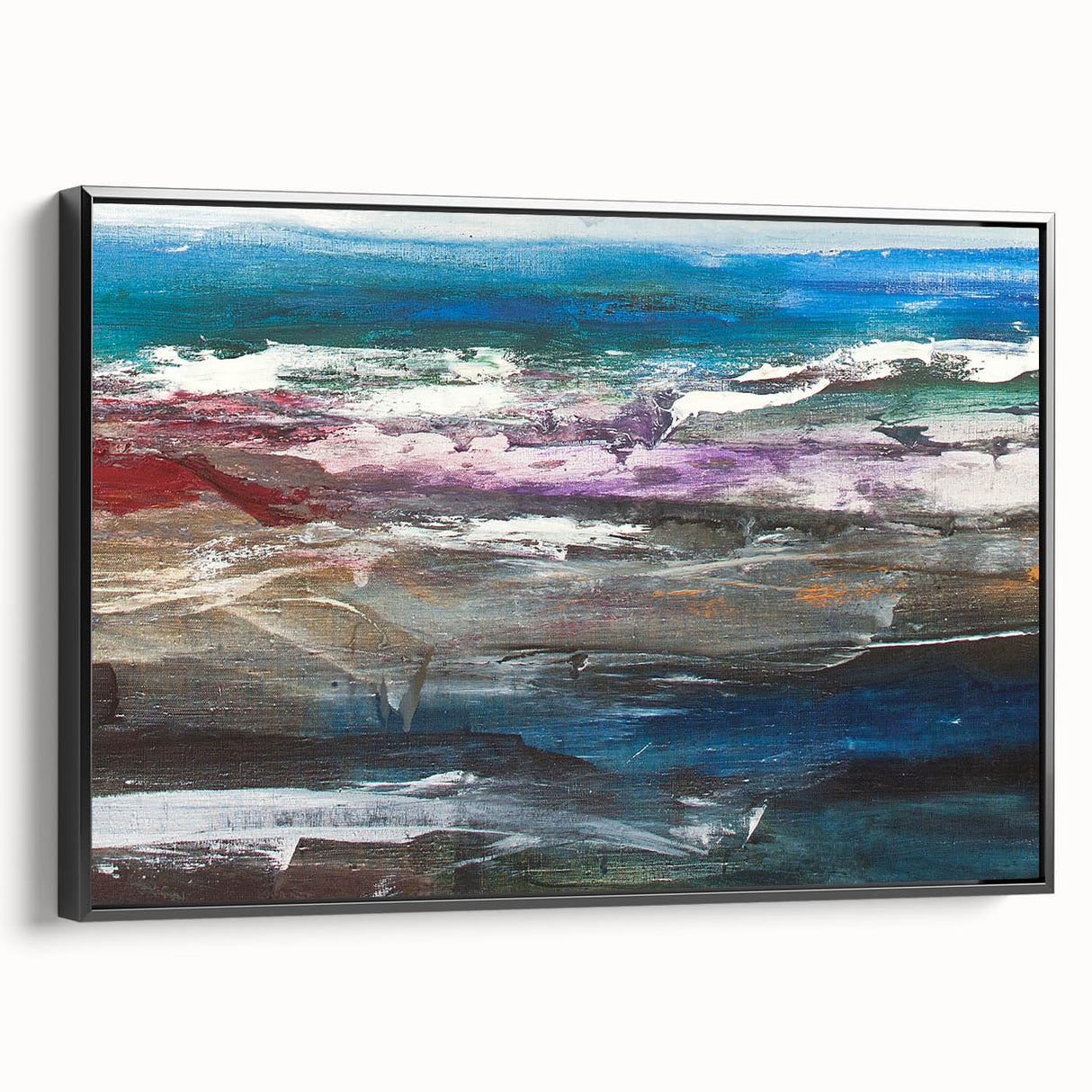 Abstract Coastal Wall Art – Oceanic Nautical Decor for Beach-Themed Homes