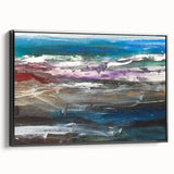 Abstract Coastal Wall Art – Oceanic Nautical Decor for Beach-Themed Homes