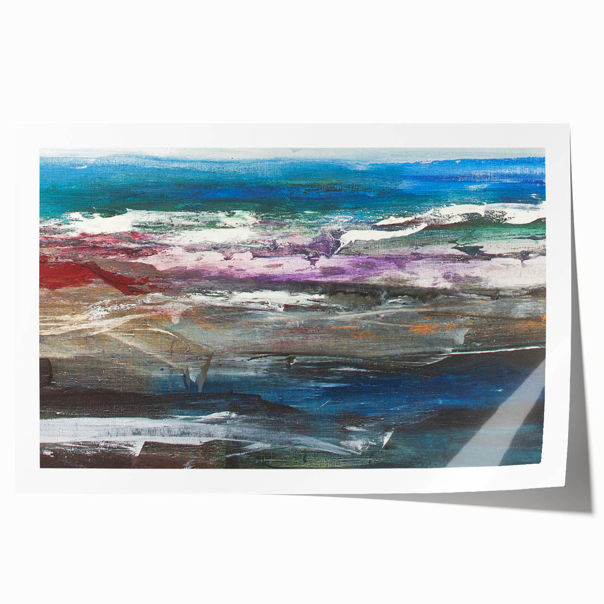 Abstract Coastal Wall Art – Oceanic Nautical Decor for Beach-Themed Homes