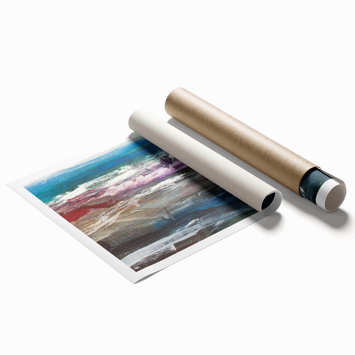 Abstract Coastal Wall Art – Oceanic Nautical Decor for Beach-Themed Homes