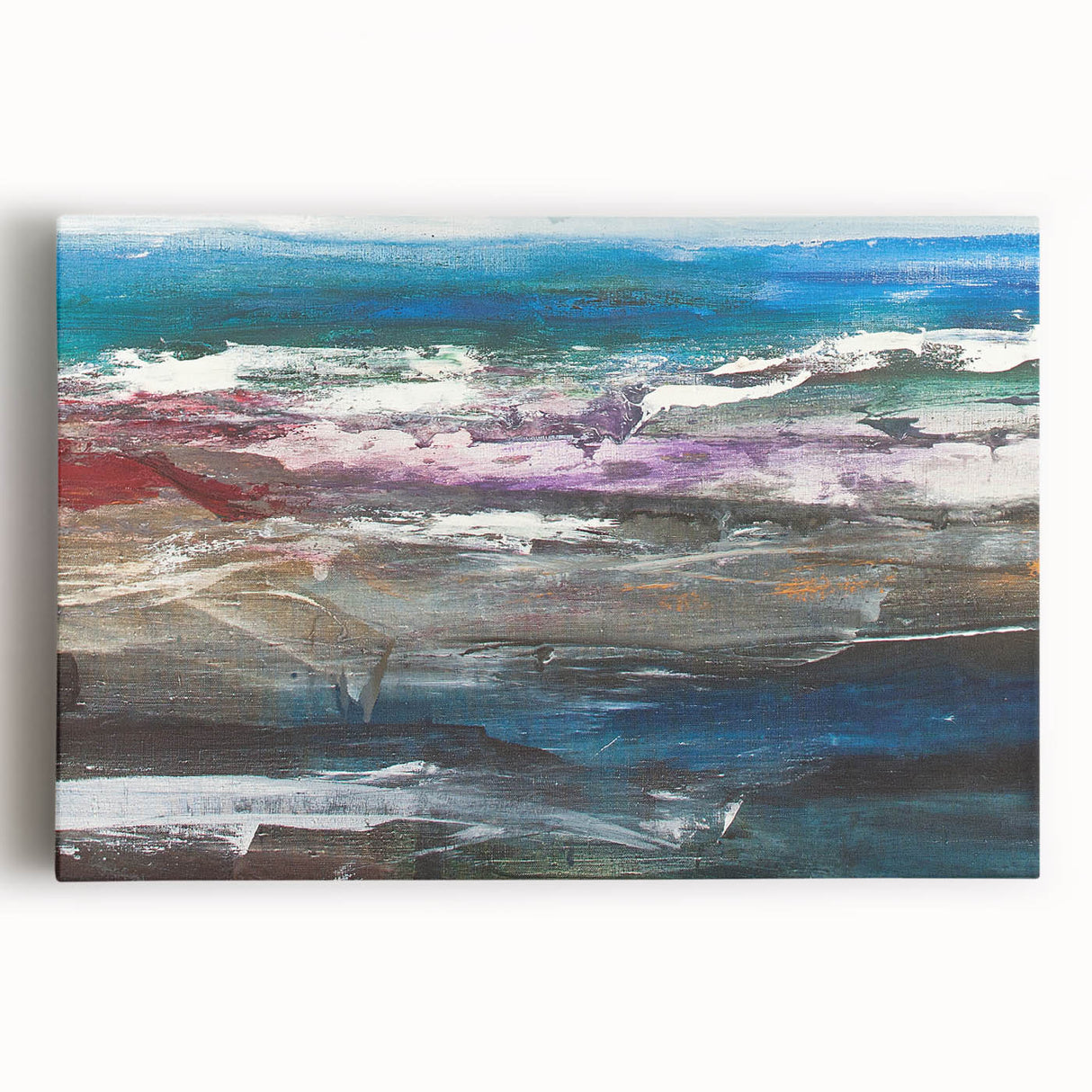 Abstract Coastal Wall Art – Oceanic Nautical Decor for Beach-Themed Homes