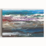 Abstract Coastal Wall Art – Oceanic Nautical Decor for Beach-Themed Homes