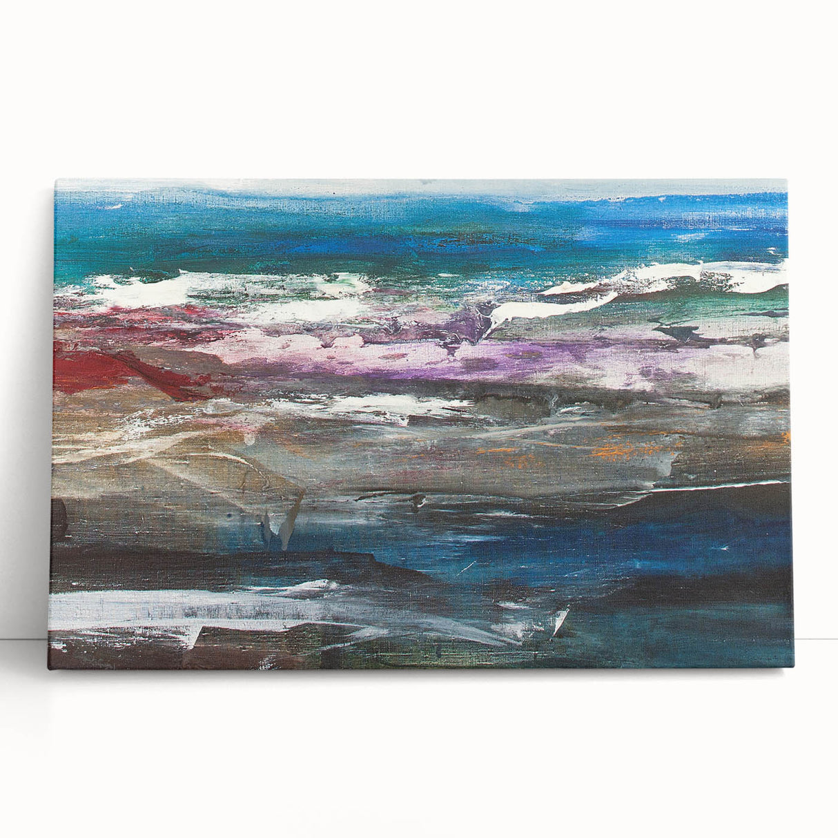 Abstract Coastal Wall Art – Oceanic Nautical Decor for Beach-Themed Homes