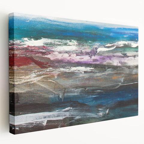 Abstract Coastal Wall Art – Oceanic Nautical Decor for Beach-Themed Homes