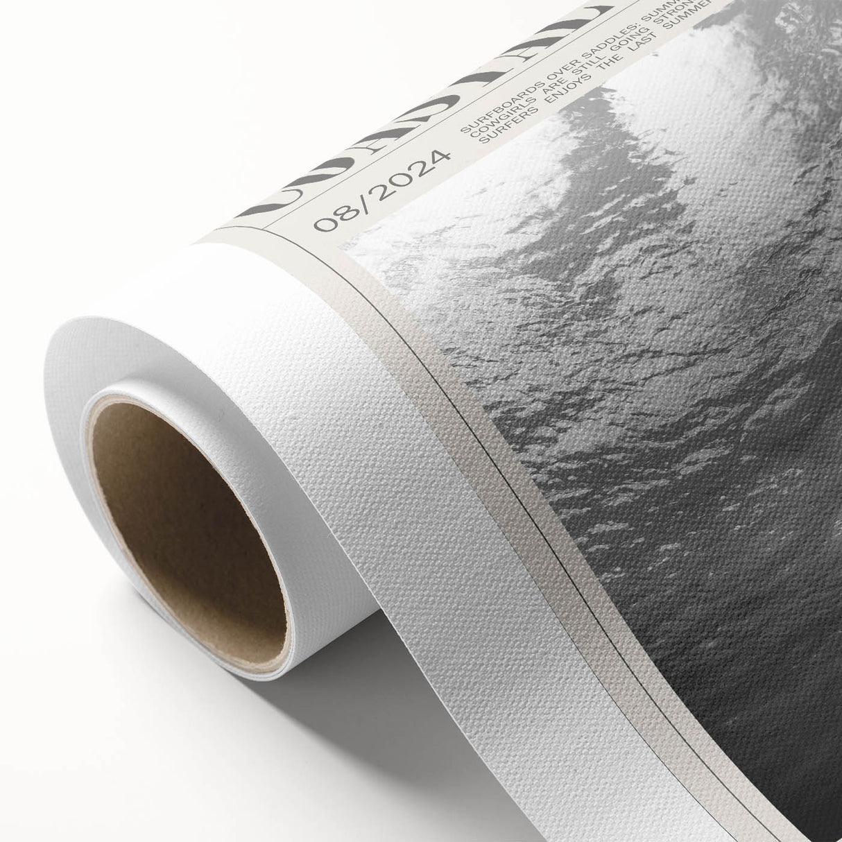 Monochrome Underwater Diver Coastal Wall Art - Magazine Style Print