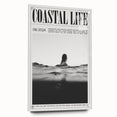 Coastal Wall Art - Surfer in Ocean Waves - Nautical Beach-Themed Print