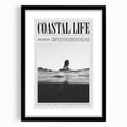 Coastal Wall Art - Surfer in Ocean Waves - Nautical Beach-Themed Print