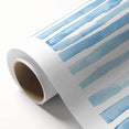 Coastal Wall Art: Light Blue Horizontal Stripes - Nautical Abstract Print