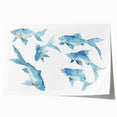 Watercolor Fish Coastal Wall Art – Ocean-Themed Nautical Print