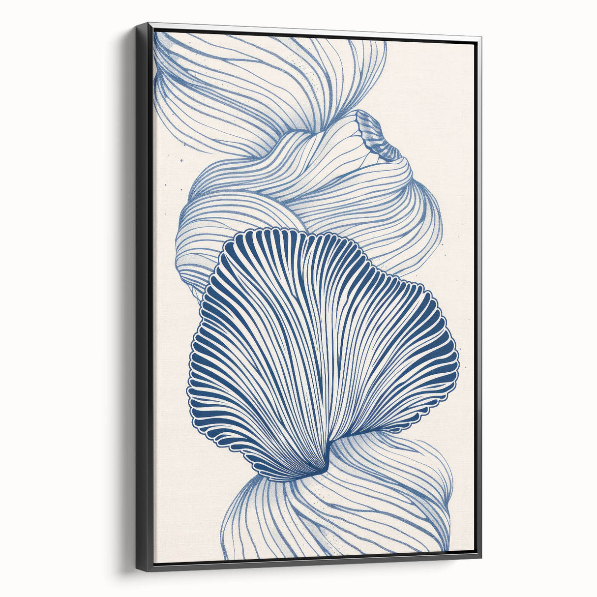Oceanic Shells Abstract - Coastal Wall Art for Nautical Decor