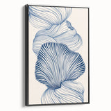 Oceanic Shells Abstract - Coastal Wall Art for Nautical Decor