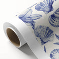 Seashell & Floral Pattern Art - Coastal Wall Decor for Nautical Homes