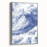 Powerful Ocean Wave Coastal Wall Art - Nautical Seaside Artwork