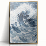 Dynamic Ocean Wave Coastal Wall Art - Nautical Seaside Decor Print