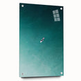 Calm Ocean Wall Art – Surfer on Tranquil Waters Coastal-Themed Print