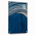 Coastal Wall Art - Abstract Blue Ocean Waves Beach-Themed Nautical Print