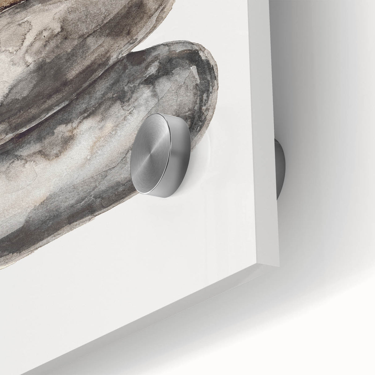 Neutral Coastal Rock Stack Wall Art - Beach-Themed Seaside Artwork