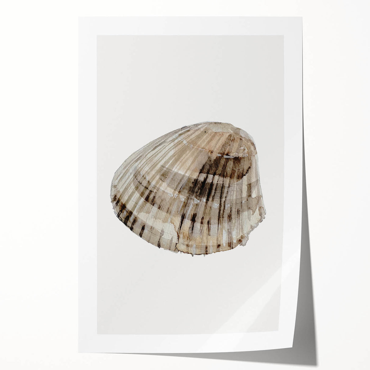 Coastal Wall Art - Nautical Seashell Print for Beach-Themed Decor