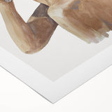Coastal Wall Art - Woman with Conch Shell Beach-Themed Nautical Print