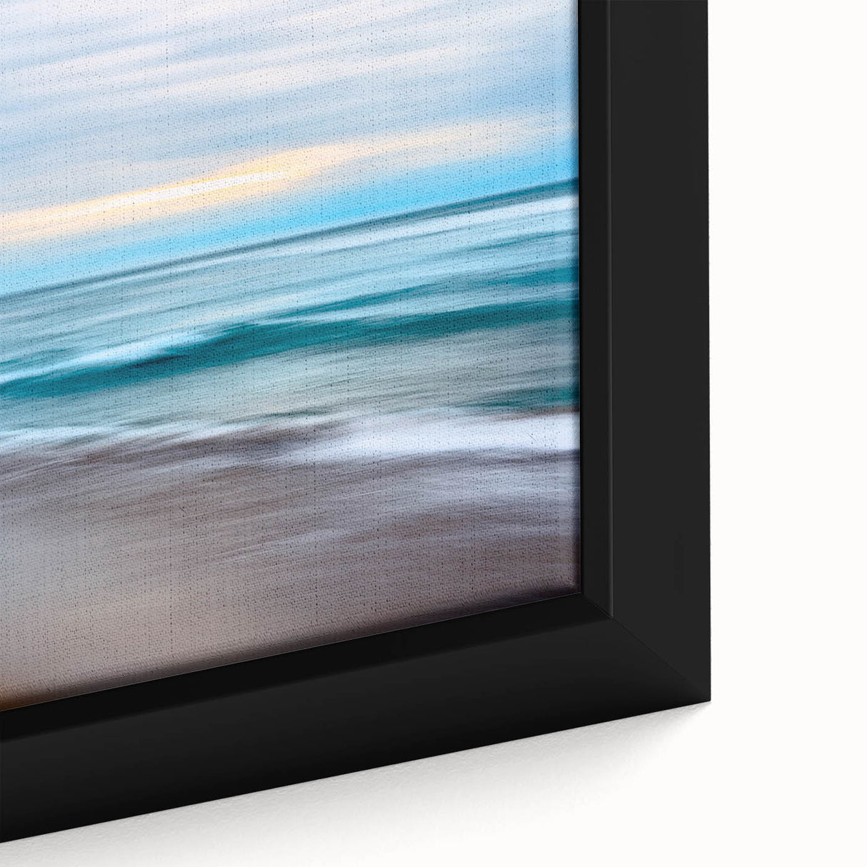 Coastal Wall Art – Tranquil Beach Horizon Ocean Art Print for Nautical Décor