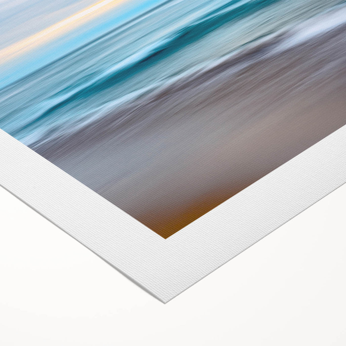 Coastal Wall Art – Tranquil Beach Horizon Ocean Art Print for Nautical Décor