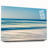 Abstract Ocean Waves Coastal Wall Art – Nautical Beach-Themed Print