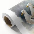 Coastal Wall Art – Seagulls by the Shore Beach-Themed Ocean Art Print