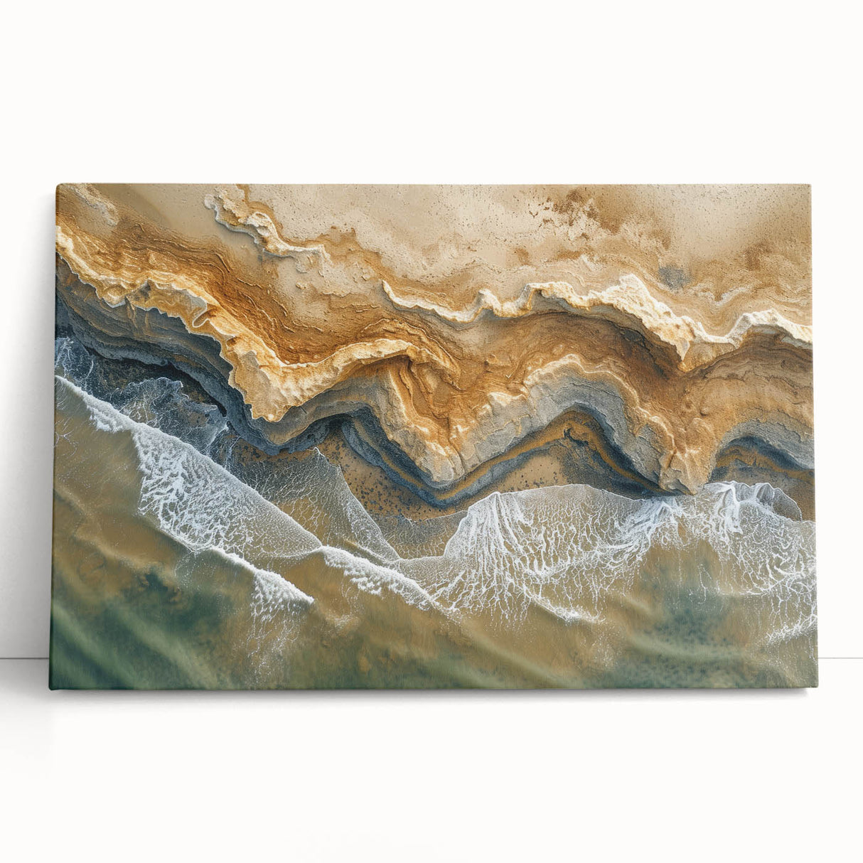 Coastal Wall Art: Aerial Beach Seaside Nautical Decor for Ocean Lovers