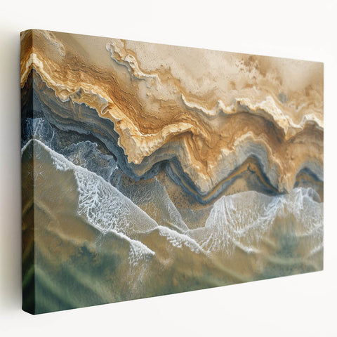 Coastal Wall Art: Aerial Beach Seaside Nautical Decor for Ocean Lovers