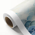Abstract Coastal Wave Pattern Wall Art – Ocean-Themed Blue Print