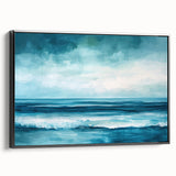 Ocean Serenity Coastal Wall Art | Beach-Themed Nautical Decor Print