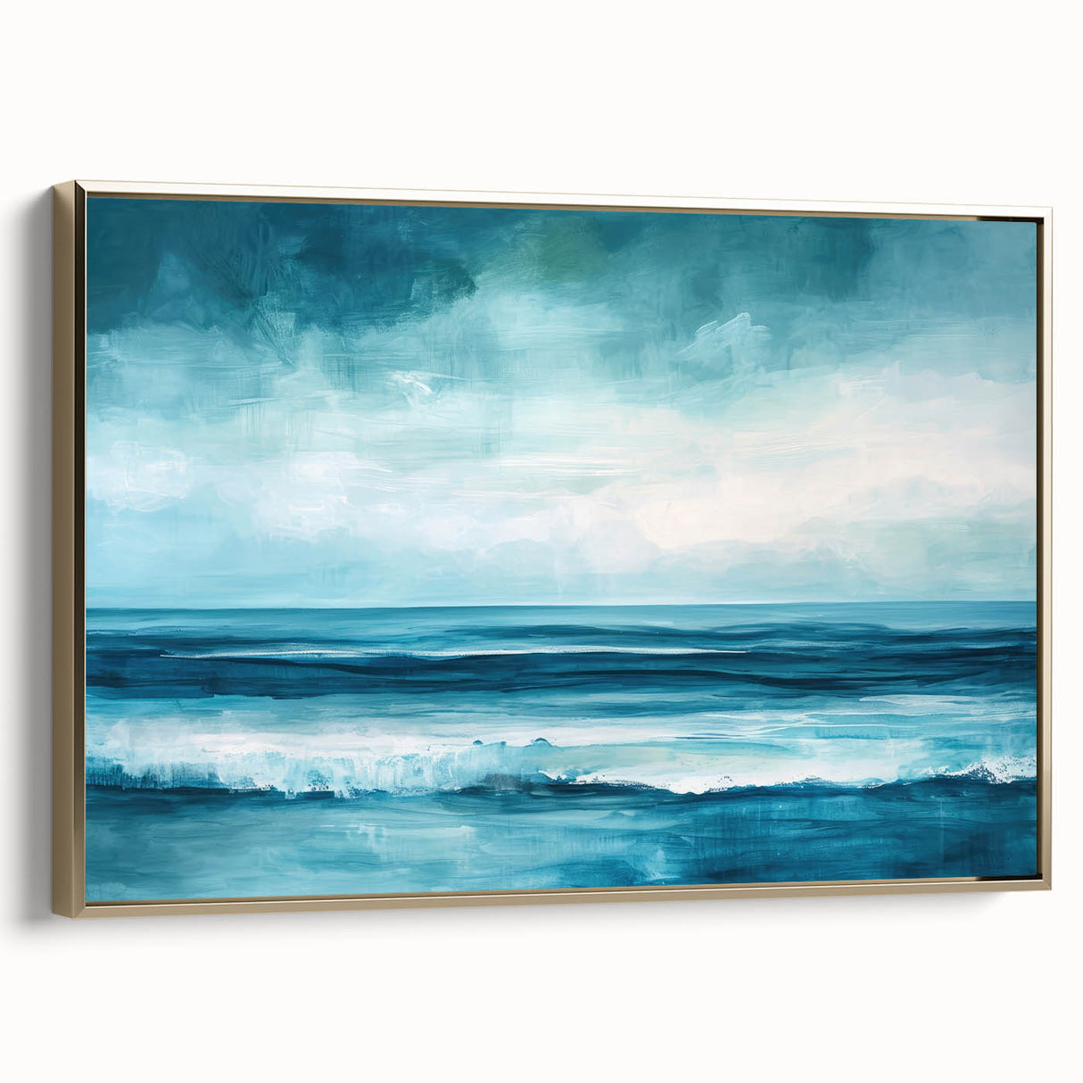 Ocean Serenity Coastal Wall Art | Beach-Themed Nautical Decor Print