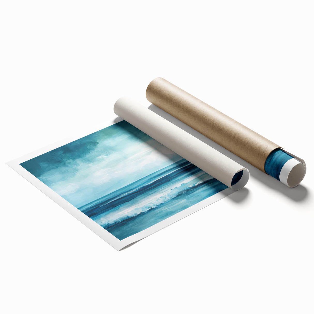 Ocean Serenity Coastal Wall Art | Beach-Themed Nautical Decor Print