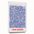 Abstract Modern Art – Contemporary Canvas with Vibrant Blue Circular Pattern