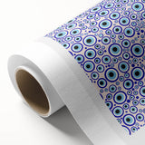 Abstract Modern Art – Contemporary Canvas with Vibrant Blue Circular Pattern