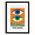 Contemporary Canvas Art – Abstract Eye Design Inspired by Yayoi Kusama
