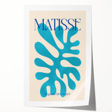 Modern Wall Art – Matisse-Inspired Abstract Canvas with Blue Cutouts