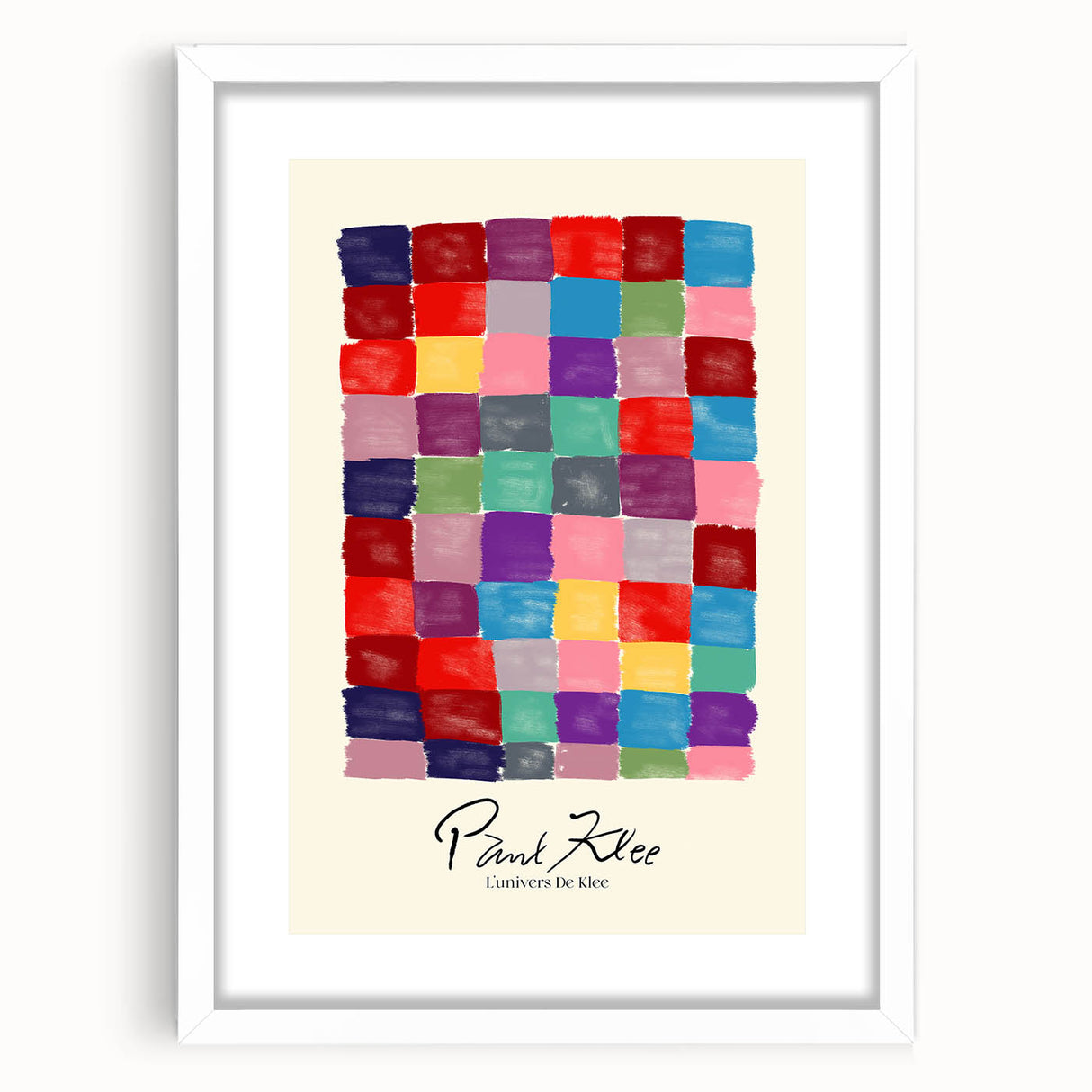Modern Abstract Wall Art – Paul Klee-Inspired "L'univers De Klee" Print