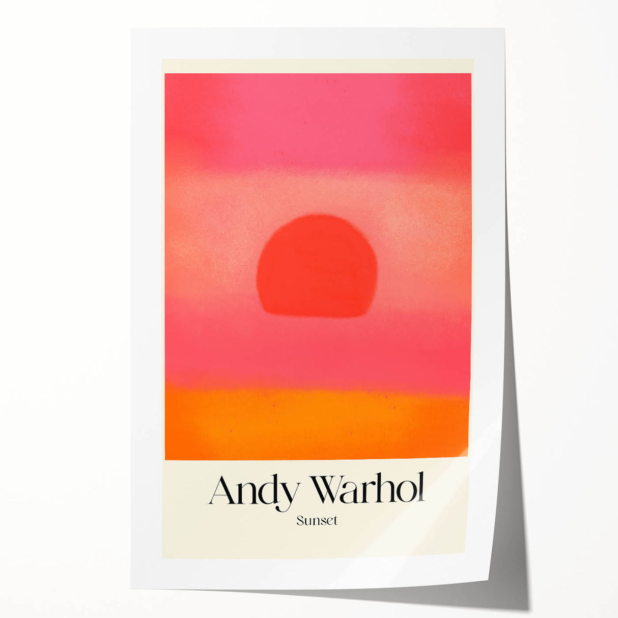 Contemporary Art Prints - Abstract Modern Sunset Canvas Wall Decor