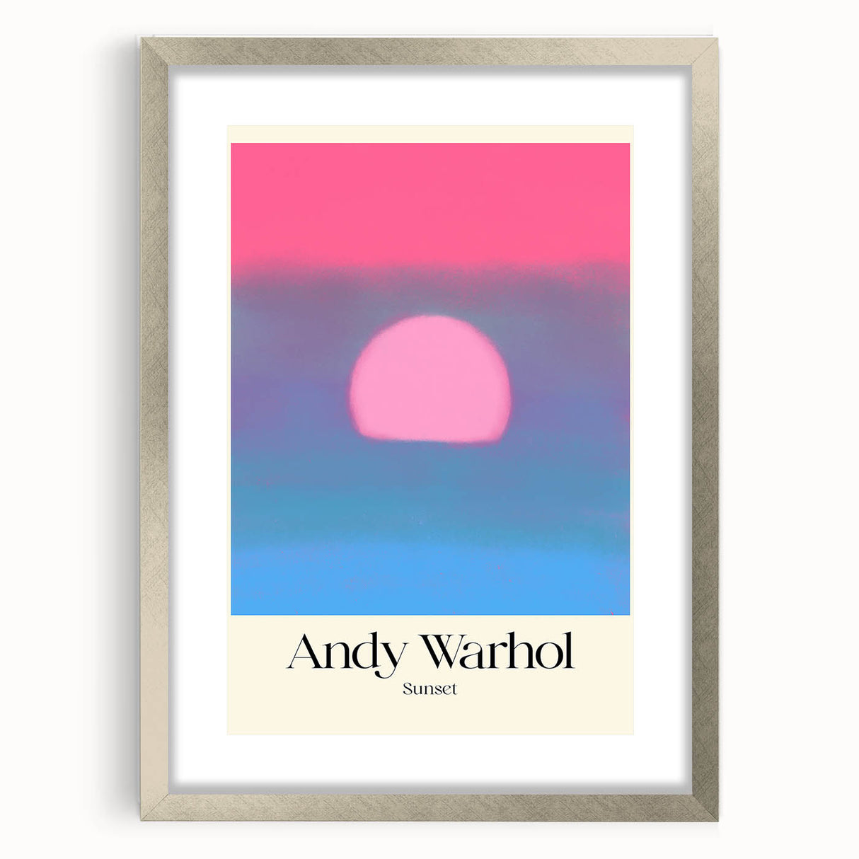 Contemporary Art Prints - Modern Wall Decor with Abstract Sunset Design