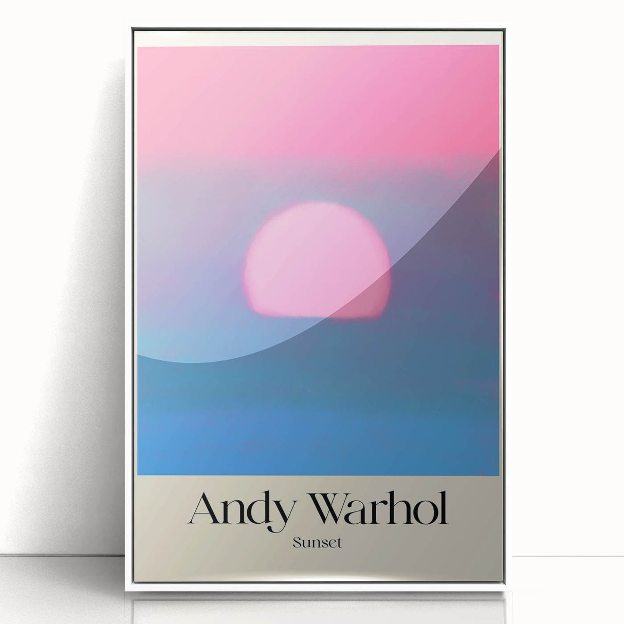Contemporary Art Prints - Modern Wall Decor with Abstract Sunset Design