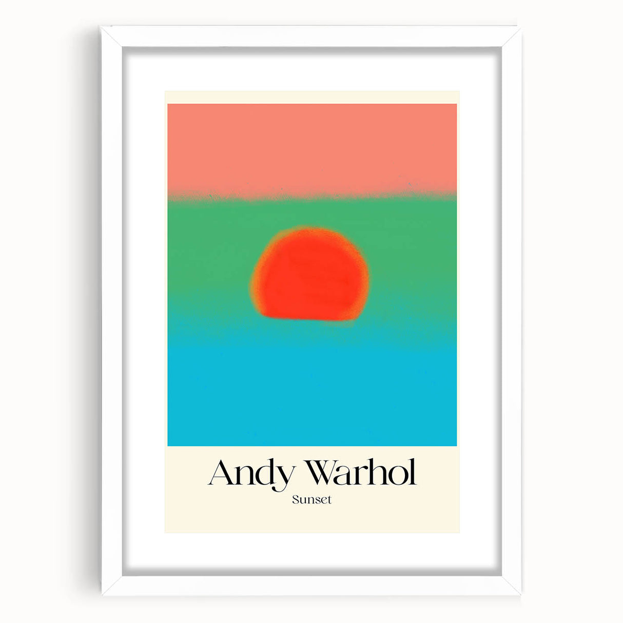 Modern Wall Decor - Contemporary Art Prints with Bold Sunset Design