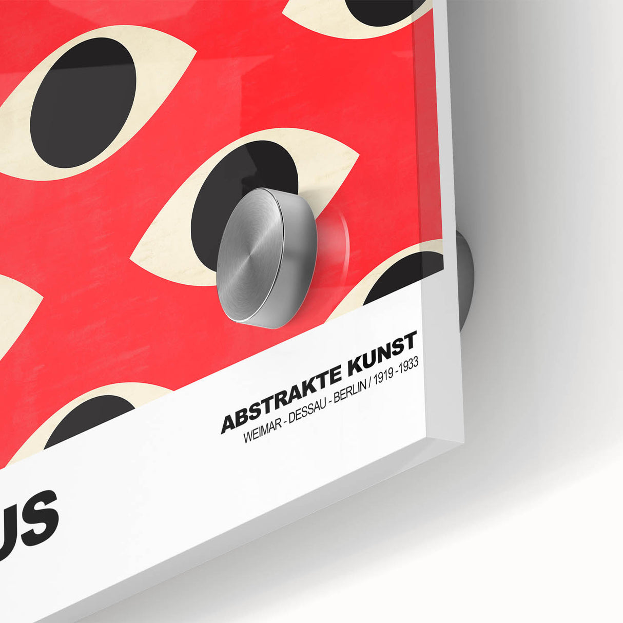 Bauhaus Modern Wall Decor - Contemporary Art Prints with Eye Pattern