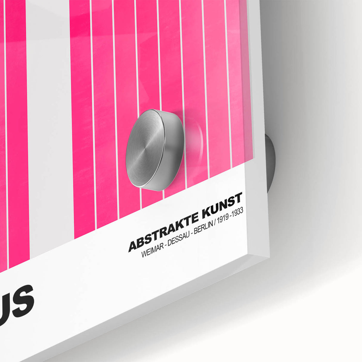 Bauhaus Modern Wall Decor - Contemporary Art Prints with Pink Arch