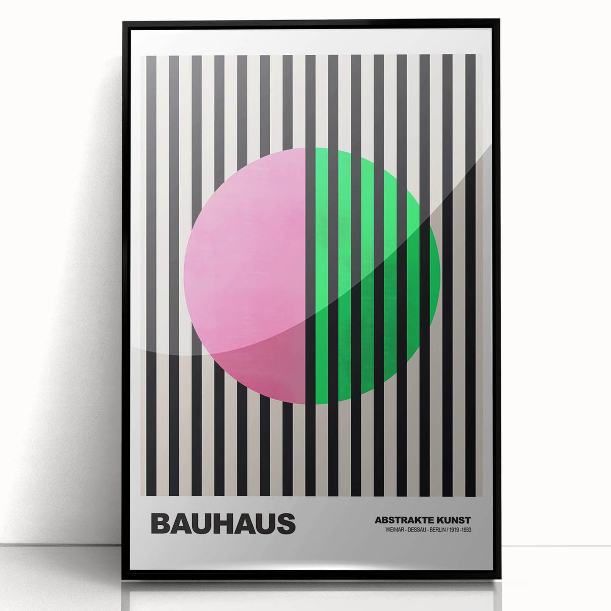 Bauhaus Modern Wall Decor - Contemporary Art Prints with Bold Stripes