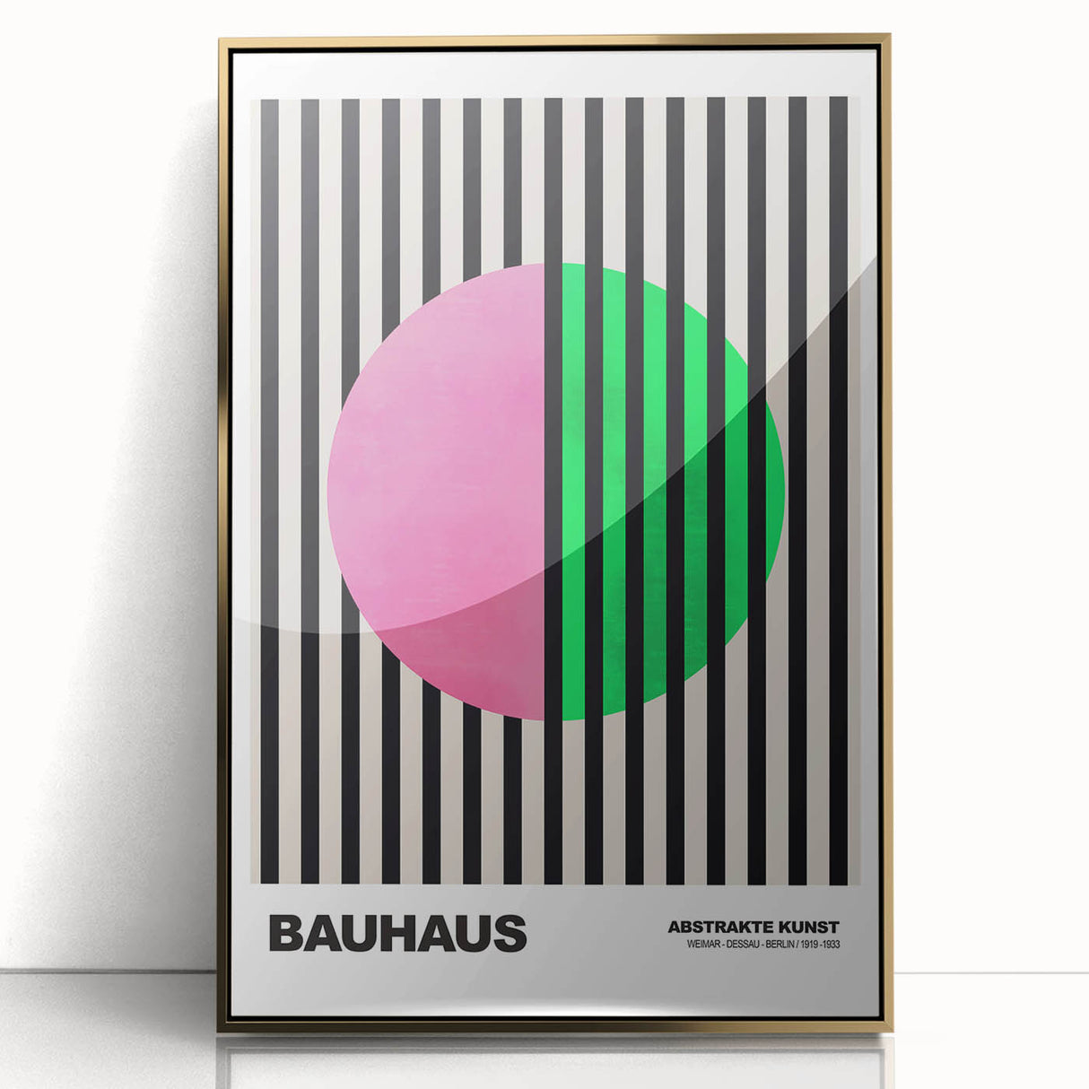 Bauhaus Modern Wall Decor - Contemporary Art Prints with Bold Stripes