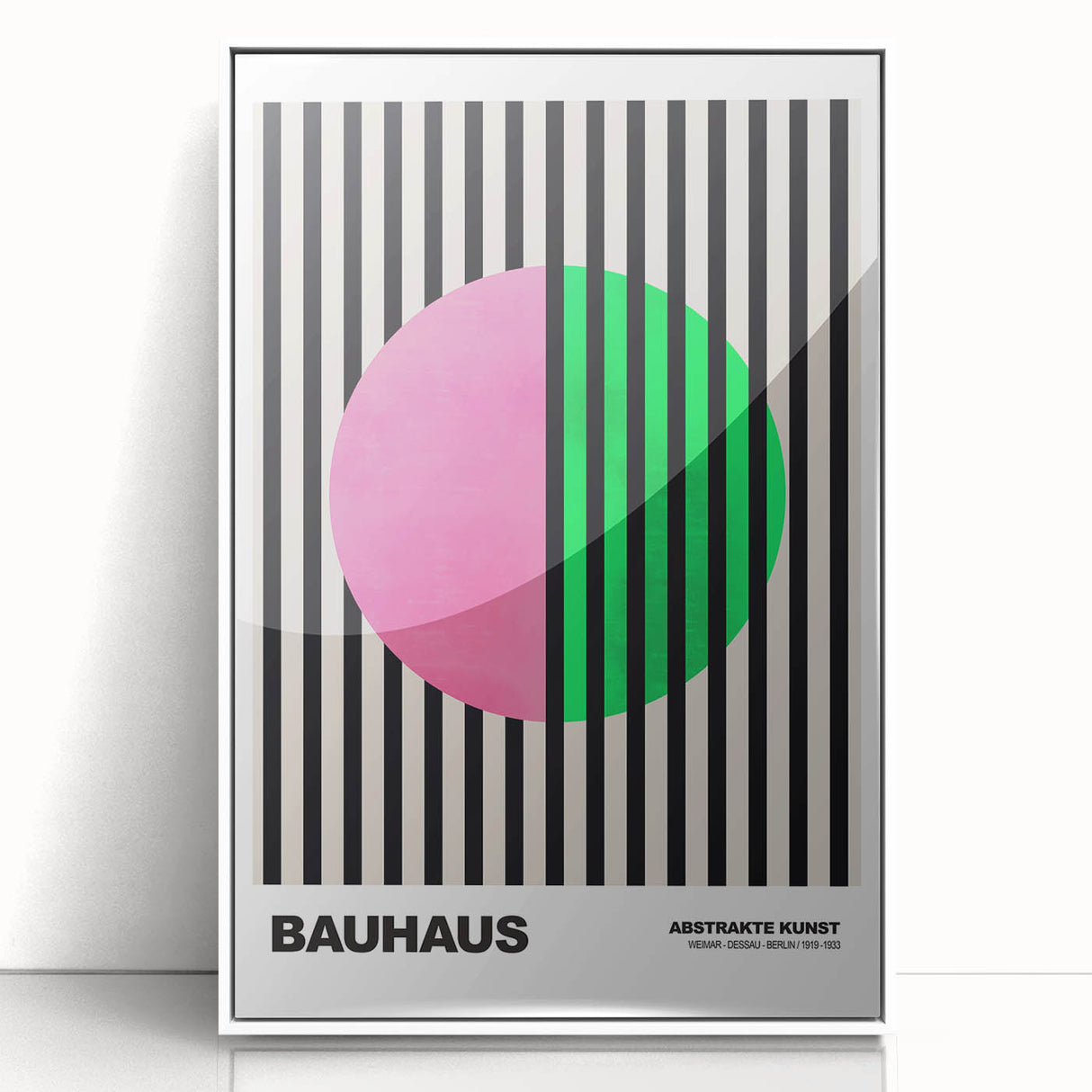 Bauhaus Modern Wall Decor - Contemporary Art Prints with Bold Stripes