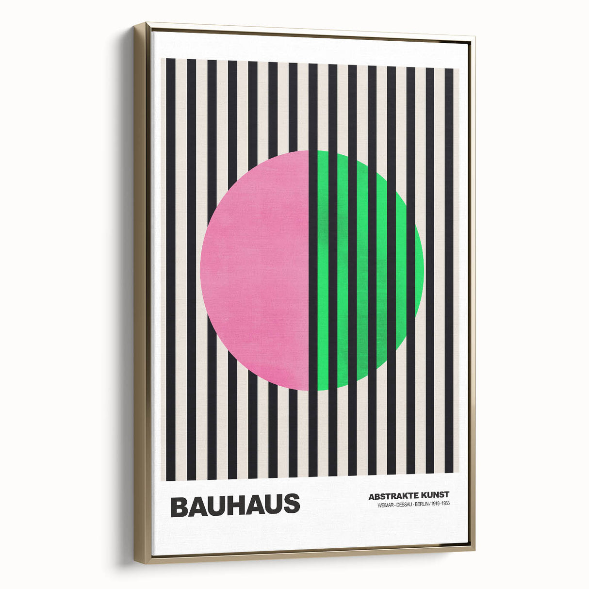Bauhaus Modern Wall Decor - Contemporary Art Prints with Bold Stripes