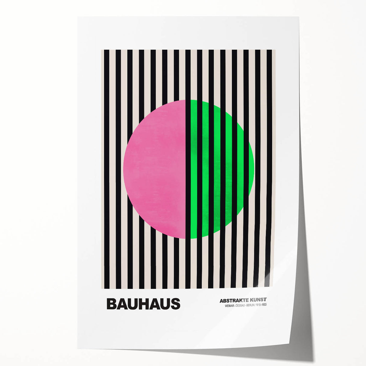 Bauhaus Modern Wall Decor - Contemporary Art Prints with Bold Stripes
