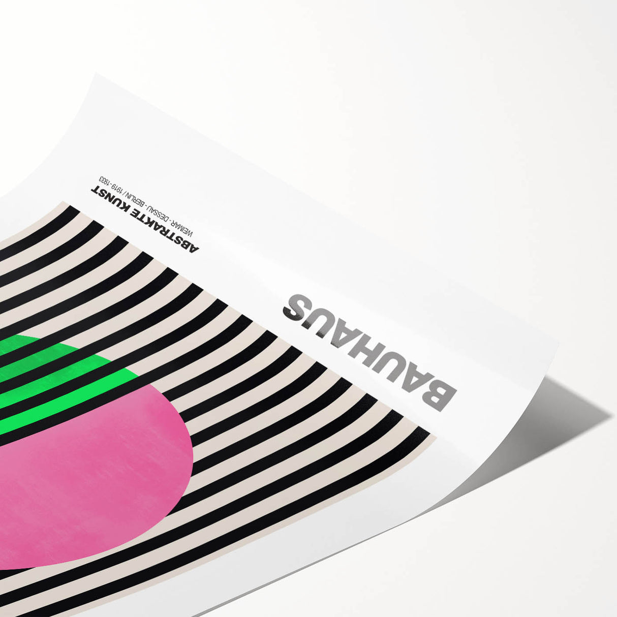 Bauhaus Modern Wall Decor - Contemporary Art Prints with Bold Stripes